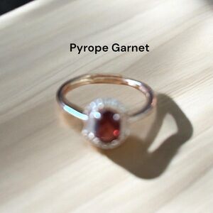 347R Elegant S925 Pyrope Garnet Ring
